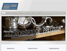 Tablet Screenshot of crossridgeprecision.com